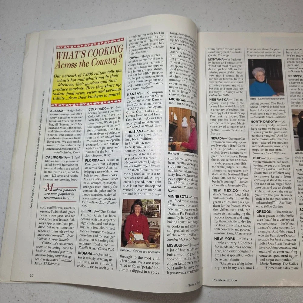Taste of Home Premiere Edition 1993 Cookies Magazine Reiman Publications